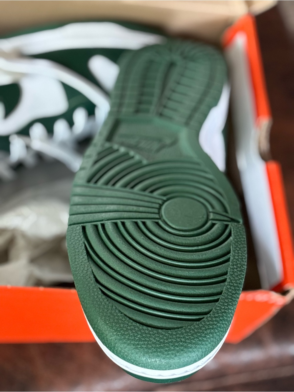 Nike Dunk Hi Retro Shoe Box Label in Orange and Blue - Picture 4 of 7